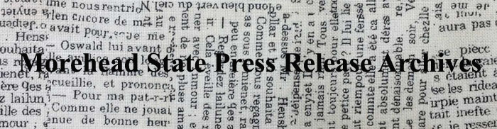 Morehead State Press Release Archive, 1961 to the Present