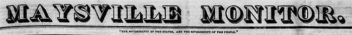 Maysville Monitor Archive