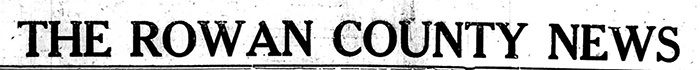 Rowan County News Archive