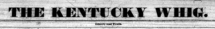 Kentucky Whig Archive