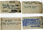 1982 Index Cards from Time Capsule by Morehead State University. Breckinridge Training School.