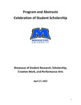 2021-2022 Program and Abstracts: Celebration of Student Scholarship by Morehead State University. Undergraduate Research Fellowship Program.