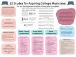 Twelve Etudes for Aspiring College Musicians: For the Development of Music Theory and Aural Skills by Alaina Cantrell and Julie Baker