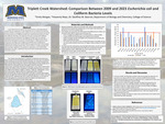 Triplett Creek Watershed: Comparison Between 2009 and 2023 Escherichia coli and Coliform Bacteria Levels
