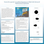 Forest fire spread: A LevelUp Experience in Math 442 Advanced Mathematical Modeling by Ismael Zeidan and Hadley Cytron
