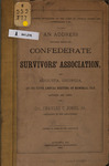 An Address Delivered Before The Confederate Survivors Association