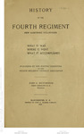 History of the Fourth Regiment by John G. Hutchinson