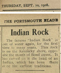 Indian Rock by Portsmouth Blade
