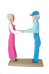 Couple Holding Hands by Guy Skaggs and Dollie Skaggs