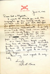Andre B. Bowne Letter