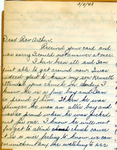 Margaret Snyder Letter by Margaret Snyder and Kenneth Robert Snyder