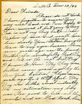 Mrs. C. M. Whittington Letter