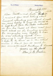 Mrs. J. E. Western Letter by Ida Western and Leonard J. Western