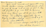 James & Maude Dawson Letter