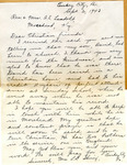 Mrs. L. D. Shirey Letter