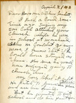 Mrs. J. R. Lancaster Letter by J. R. Lancaster and Carl Lancaster