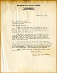 Forrest B. Fordham Letter by Forrest B. Fordham and William Morrison