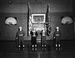 Color Guard - December 1955 by Morehead State College. and Art Stewart