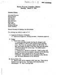 Honors Program Committee Minutes 1992-03-09 by Samantha Dunaway