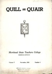 1938 November by Morehead State Teachers College. English Department.