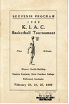 1939 K.I.A.C. Basketball Tournament by Eastern Kentucky State Teachers College