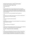 Ossabow Island Chronology