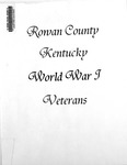 Rowan County Kentucky World War I Veterans