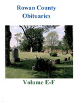 Obituaries - Volume E and F