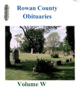 Obituaries - Volume W