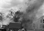 Fire at the Old Hotel on Railroad Street - Morehead, Kentucky by Roger W. Barbour