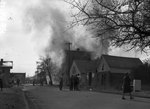 Fire at the Old Hotel on Railroad Street - Morehead, Kentucky by Roger w. Barbour