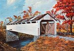 Fleming County - Ringo's Mill Covered Bridge Post Card by Stuart S. Sprague