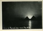View of the Pyramids and the Nile