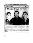 Newspaper Article – Men in Armed Services