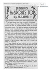 Newspaper Article – Spinning the Sports Top by Al Lamb