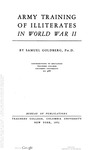 Dissertation – Army Training of Illiterates in World War II