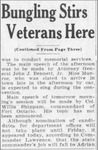 Newspaper Article – Bungling Stirs Veterans Here by Press and Sun Bulletin (Binghamton, New York)
