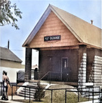 Photograph - Post Exchange (Colorized) by Fred Saunders