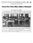 Newspaper Article - Private Pete s Primer Makes Soldiers of Unschooled